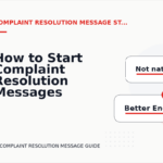 How to Start Complaint Resolution Messages Clearly