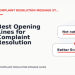 Best Opening Lines for Complaint Resolution Messages