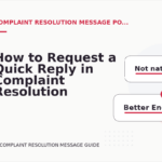 How to Request a Quick Reply in Complaint Resolution Message English