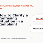 How to Clarify a Confusing Situation in a Complaint Resolution Message